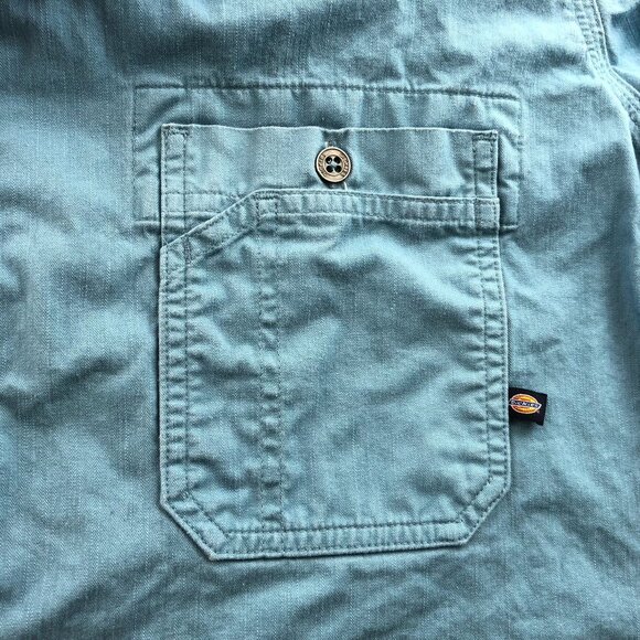 Vintage Dickies Mens Work Shirt XL Lot of Two Short Sleeve Button Up Workwear - Picture 11 of 16